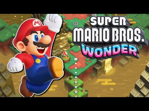 Super Mario Wonder! World 3: 100% Playthrough: Shining Falls [ALL Secret Exits, Purple Coins, Seeds]