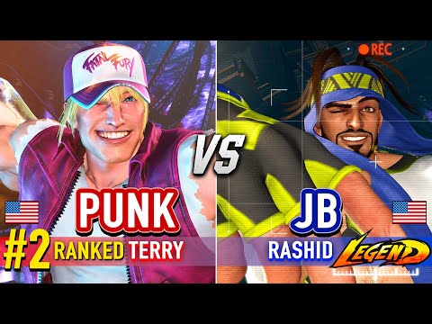 SF6 🔥 PUNK (#2 Ranked Terry) vs JB (Rashid) 🔥 Street Fighter 6 High Level Gameplay