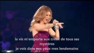 Céline Dion // destin ( paroles// lyrics) // Taking Chances Tour