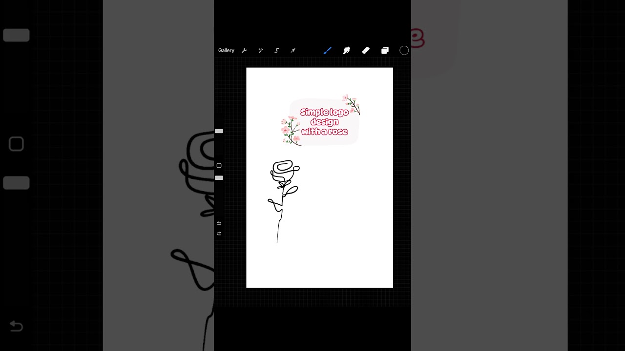 Do you know how to design a rose logo? This is it! #logo #rose #design