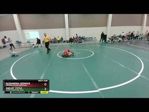 97 Lbs 5th Place Match - Shelby Coyle, Amped Wrestling Club Vs Alexandra Sedwick, Prosper Talons W