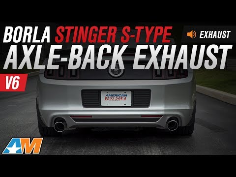2011-2014 Mustang V6 Borla Stinger S-Type Axle-Back Exhaust Sound Clip & Install