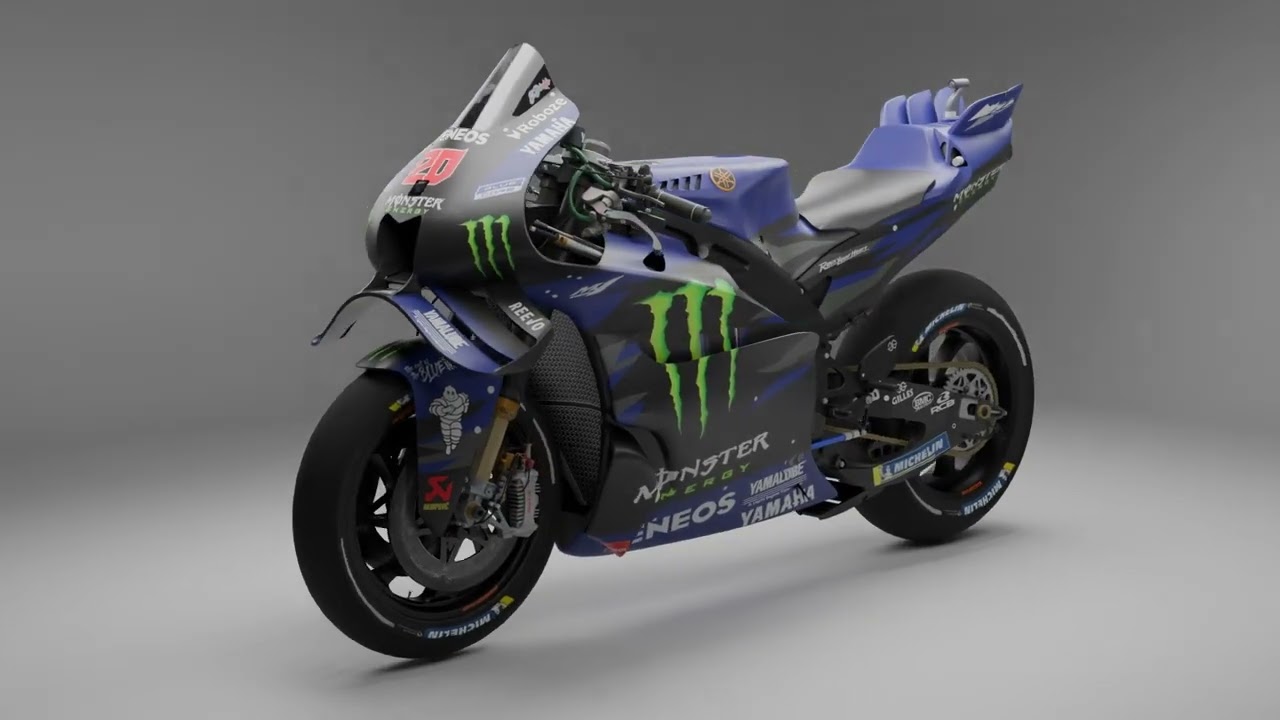 Fabio Quartararo Yamaha YZR-M1 MotoGP 2025 3D Model