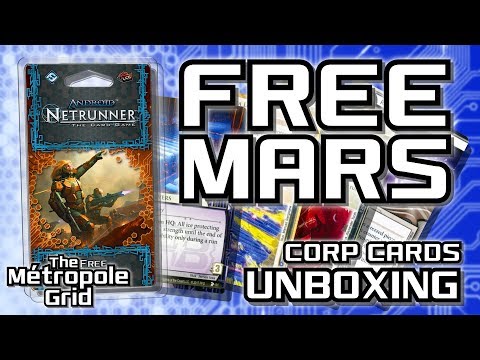 Netrunner Unboxing: Free Mars - Corporation Cards