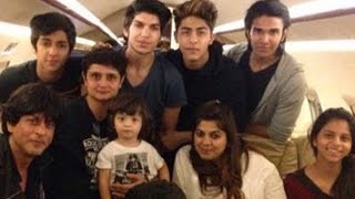 Spotted: Shah Rukh Khan And Adorable AbRam On Flight