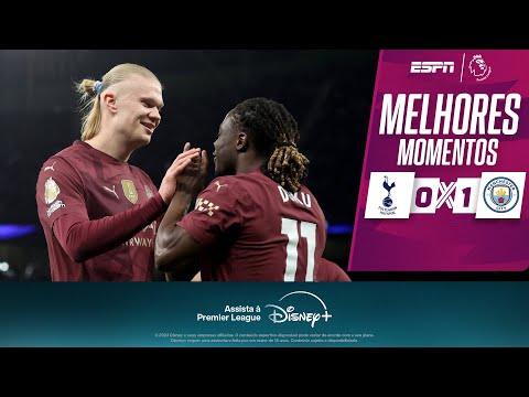 Gols e lances de Tottenhan x Manchester City