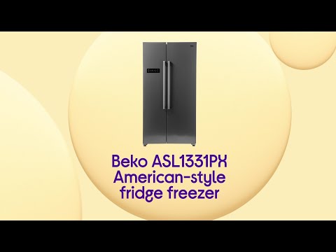 Beko ASL1331PX American-Style Fridge Freezer - Brushed Steel - Product Overview