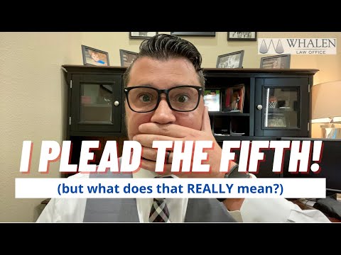 The Fifth Amendment: What it is AND what it is NOT