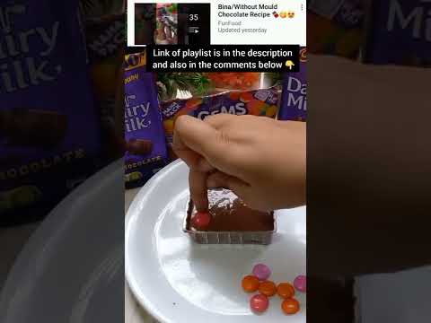 Dairy Milk Gems Chocolate 🍫🤤Bina/Without Mould😱😋 #shorts FunFood