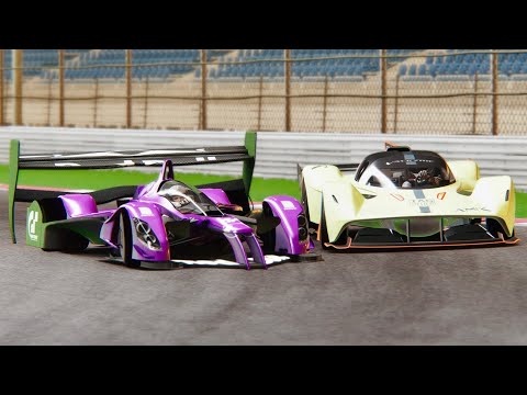Red Bull X2022 GTR Concept vs Aston Martin AMR Valkyrie Pro at Bahrain Circuit