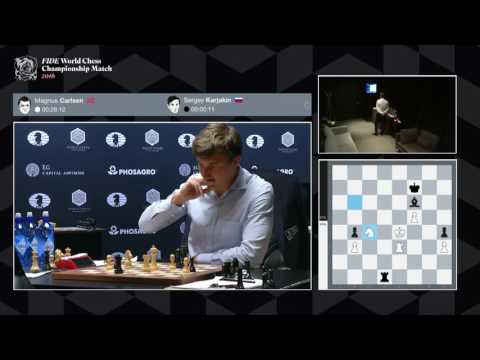Round 3 Sergey Karjakin gets extra time 5 seconds before his time ends