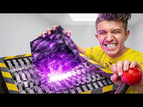 Breaking Minecraft Obsidian in Real Life!