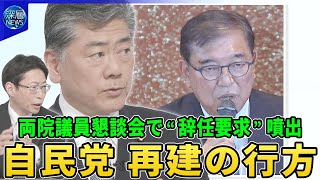 自民党元閣僚が語る両院議員懇談会“再建の行方▽石破首相”続投“も辞任求める声が噴出▽”石破おろし“加速…リコール成立は？党内で何が？▽”少数与党“政権の枠組みは？野党にどう対峙？