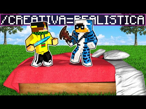 HO TROLLATO nella BEDWARS REALISTICA in CREATIVA CON @KendalYT  - Minecraft ITA