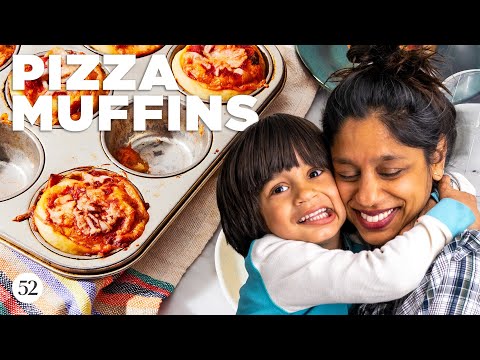 How to Make Homemade Pizza Muffins | Cook and a Half