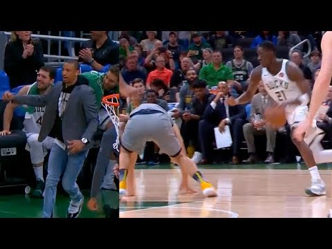 Tony Snell breaks Bojan Bogdanovic' ankles | Bucks vs Pacers