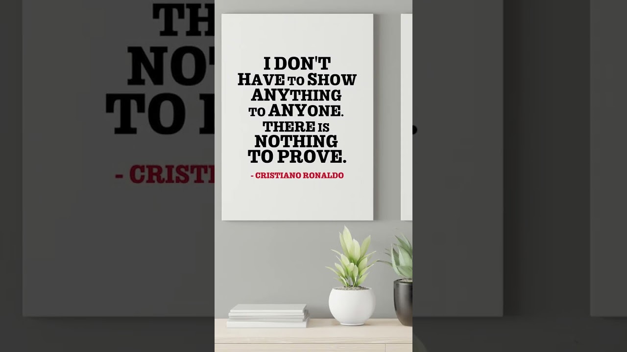 Cristiano Ronaldo Quotes Wall Arts Set of 6 Printable Posters, Motivational Prints, Soccer fan gift