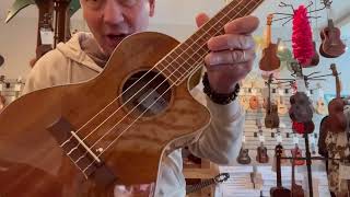 Video thumbnail for Kala KA-KTGE-C Koa Tenor Electric Ukulele Demo/Review at Aloha City Ukes by Aloha City Ukes