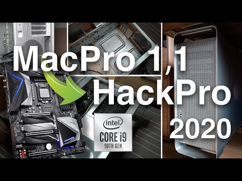 Hackintosh build i9 10900K Gigabyte Z490 Vision D Umbau MacPro 1,1 2006 in HackPro 2020 !! Case mod
