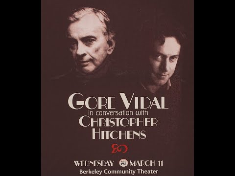 Gore Vidal with Christopher Hitchens in Berkeley Community Theatre, March 11, 1999