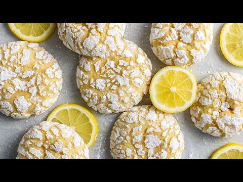 Luscious Crinkle Lemon Cookies! - The Scran Line