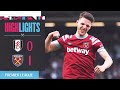 Fulham 0-1 West Ham | Own Goal Gives The Hammers All Three Points | Premier League Highlights
