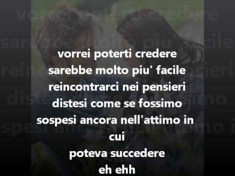 La descrizione di un attimo con testo (Tiromancino)