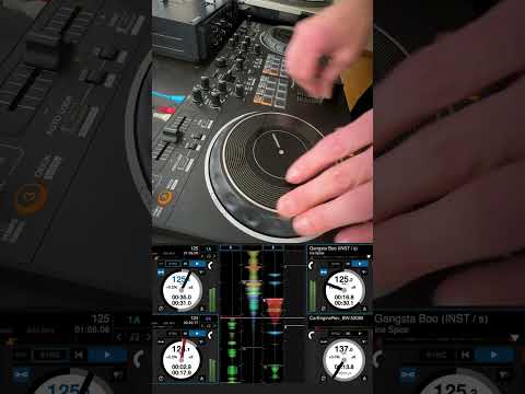 Pioneer DDJ-REV1 - Using channels 3 & 4 to creatively transition from House to Hip Hop #shorts