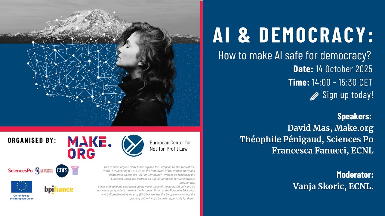 How to make AI safe for democracy? - AI & Democracy Webinar