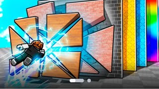 Play Break the wall challenge in roblox