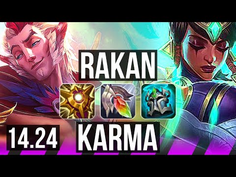 RAKAN & Twitch vs KARMA & Ezreal (SUP) | 1/3/33 | NA Challenger | 14.24
