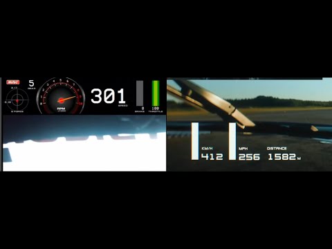 Koenigsegg Jesko Absolut Vs M2K Motorsports Ford GT 60-256+ mph Acceleration Comparison