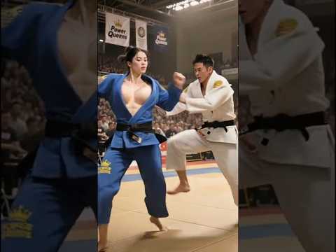 He had her in the air for the perfect throw… then she flipped the script. 🔄 #shorts