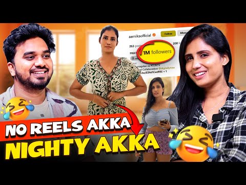 இதுனாலத்தான் 1 Million Followers வந்துச்சு! .. aarnikaofficial | Preethi | Reels Akka | VJ Vasanth