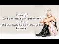 Pink - Runaway Lyrics On Screen