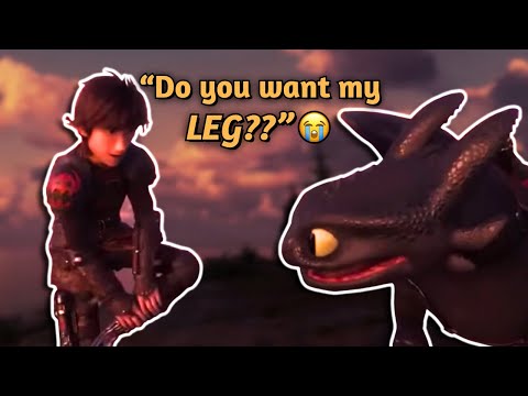 Hiccup and Toothless being COMEDIC BEST FRIENDS