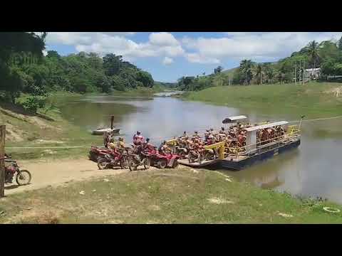 Trilheiros de Camacã e Canavieiras na cidade de Mascote no sul da Bahia no Rio pardo .