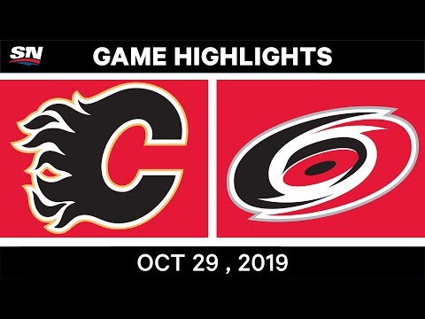 NHL Highlights | Flames vs. Hurricanes – Oct. 29, 2019