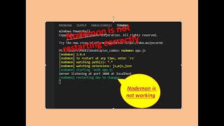 Nodemon is not working | Restart issue | Could not restart nodemon on changes | Tech Talk Network