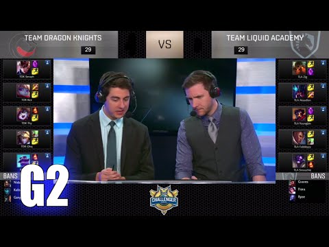 Team Dragon Knights vs Team Liquid Academy | Game 2 Week 3 S6 NACS Spring 2016 | TDK vs TLA G2 W3