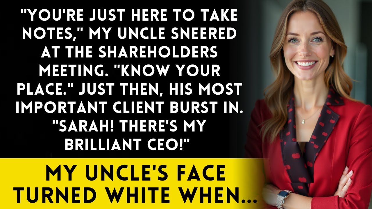 At The Family Business Meeting,Uncle Said You're Just The SecretaryThen His Biggest Client Walked In