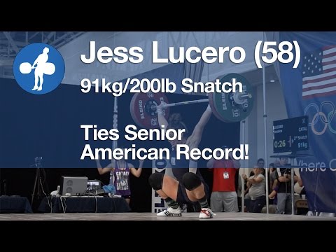 Jessica Lucero - 91kg Snatch (Ties AR) @ 2015 WTT
