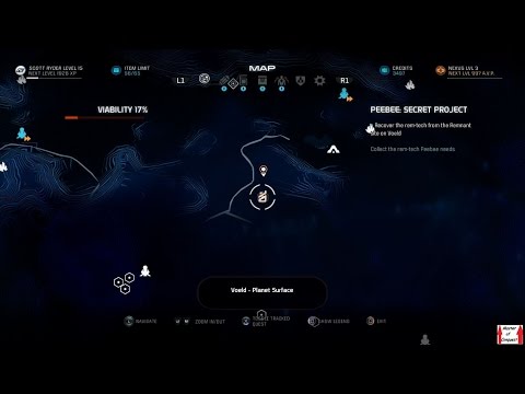 Mass Effect: Andromeda Walkthrough (PS4) (Blind) Part 25 - Hardcore - Peebee Secret Project (Voeld)