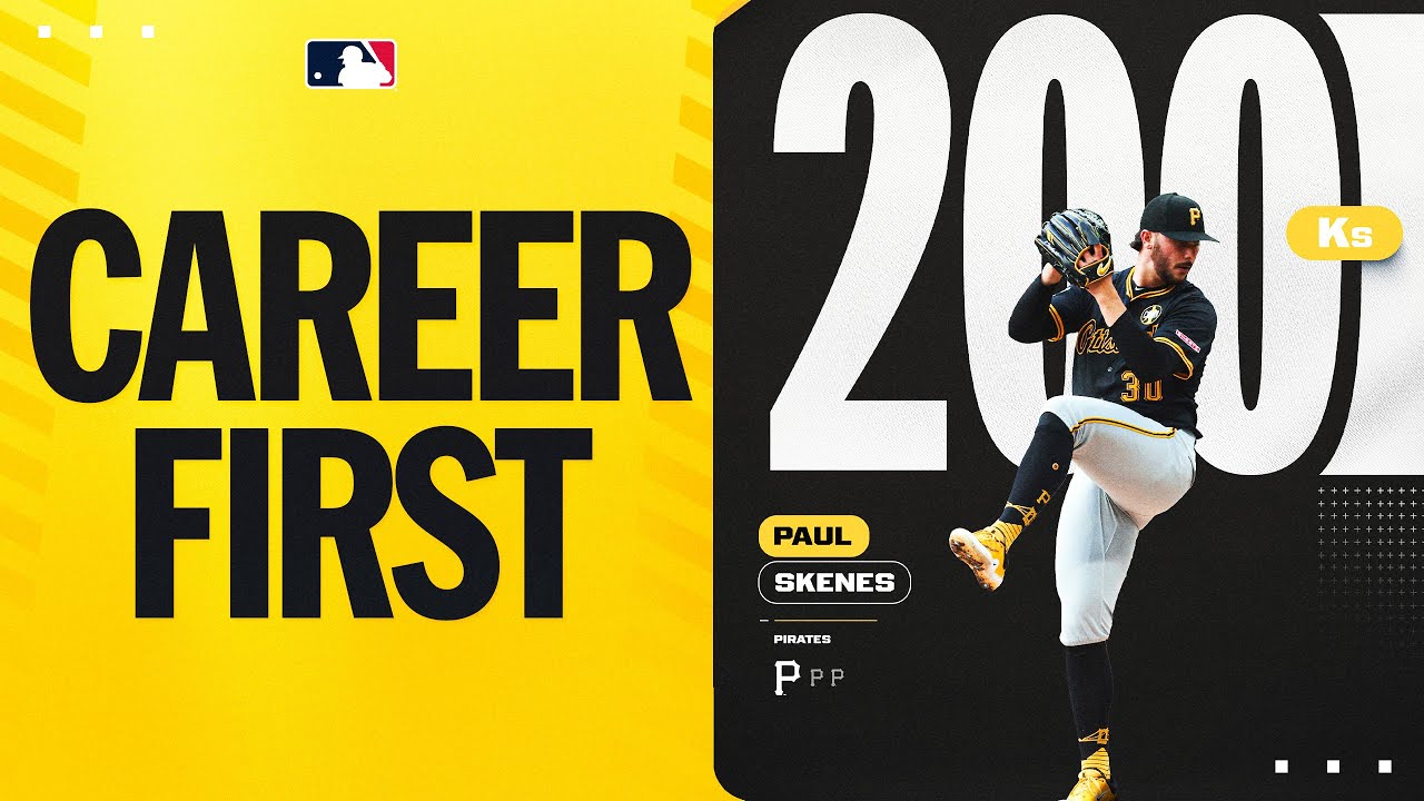 Paul Skenes records 200 strikeouts in a season for the FIRST time in his career! 🌟🔥