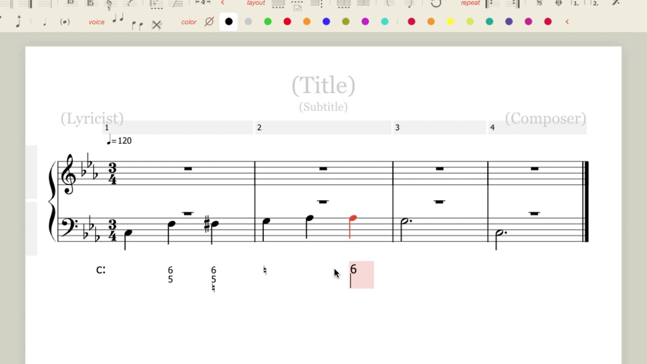 Making a Music Theory Worksheet