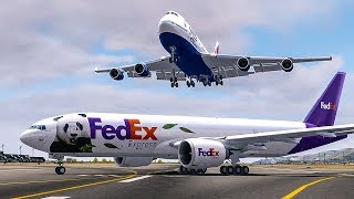 Near Miss with Go-Around | Almost Crashed With Another Plane | New Flight Simulator 2017