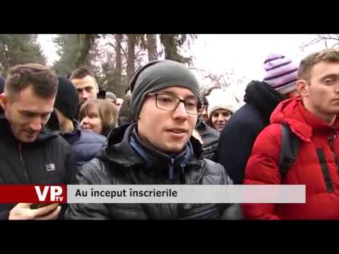 Au început înscrierile