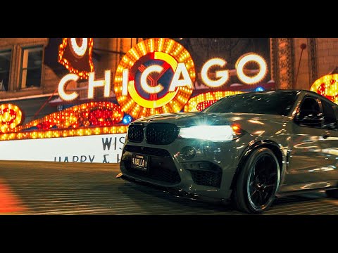 Nardo Gray BMW X5 M ripping downtown Chicago