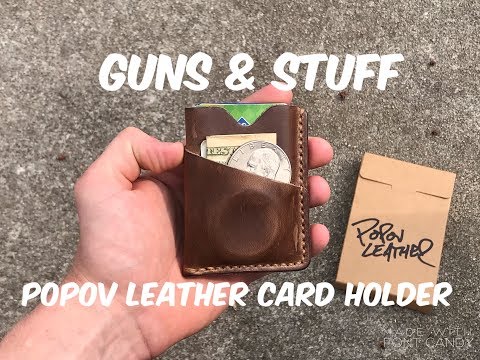 Popov Leather Card Holder | USA Horween Leather