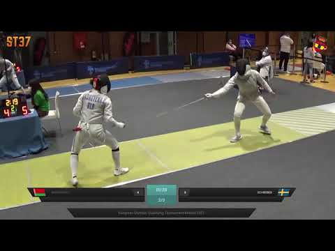 European Olympic Qualifiers 2021 SWF - L8 - Andreyenka BLR v Schreiber SWE